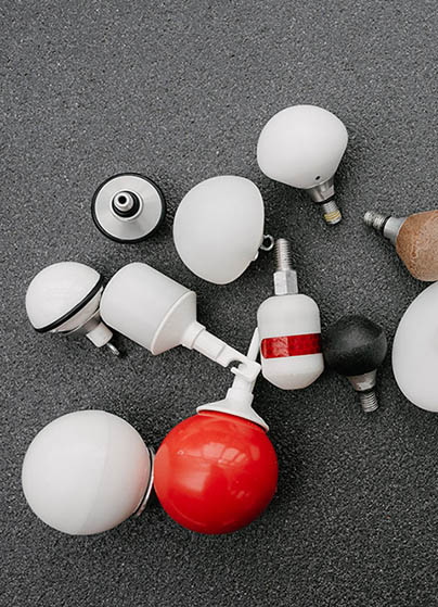 Verschiedene Stockspitzen